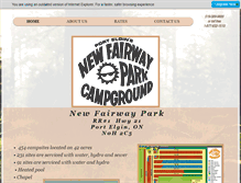 Tablet Screenshot of newfairwaypark.com